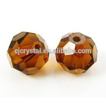 glass faceted round bead for diy bracelet